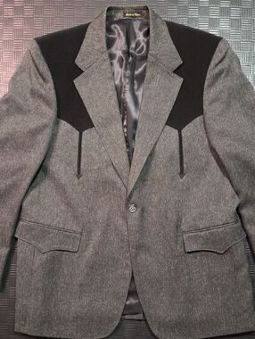 Circle S Grey Blazer with Black Western Yoke